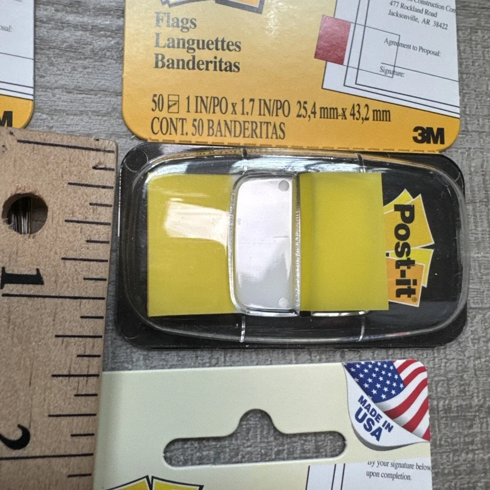 24 Pack - Post-it Standard Page Flags in Dispenser Yellow 1